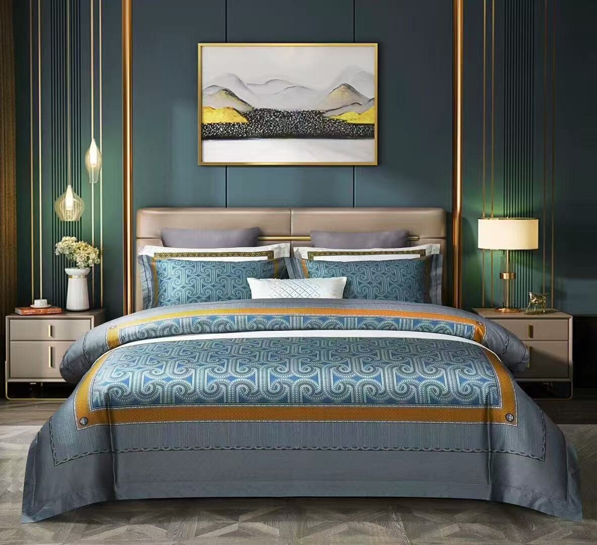 Постельное белье Hermes home collection LUX PREMIUM