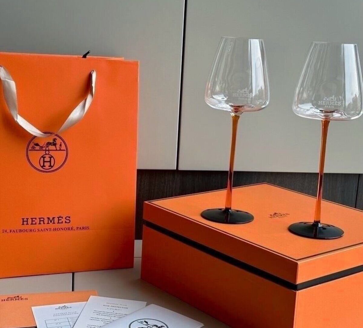 Бокалы Hermès